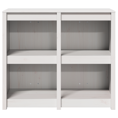 Outdoor Kitchen Cabinet White 106x55x92 cm Solid Wood Pine