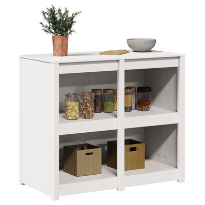 Outdoor Kitchen Cabinet White 106x55x92 cm Solid Wood Pine