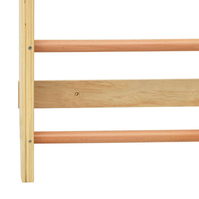 Indoor Climbing Playset with Ladders Rings Slide Wood Payday Deals