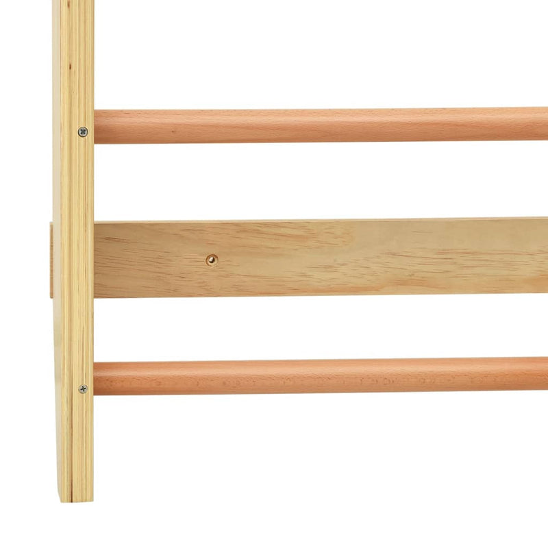 Indoor Climbing Playset with Ladders Rings Slide Wood Payday Deals