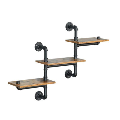 Industrial Pipe Shelving Pipe Shelves Wall Mounted Decor Floating Shelves Retro Rustic Shelf for Bar Kitchen Living Room Payday Deals