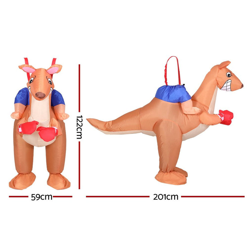 Inflatable Kangaroo Costume Adult Suit Blow Up Party Fancy Dress Halloween Cosplay Payday Deals
