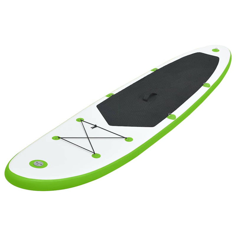 Inflatable Stand Up Paddle Board Set Green and White Payday Deals
