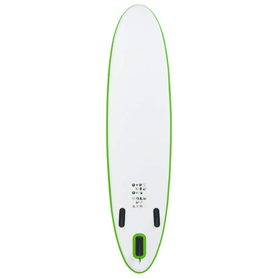 Inflatable Stand Up Paddle Board Set Green and White Payday Deals