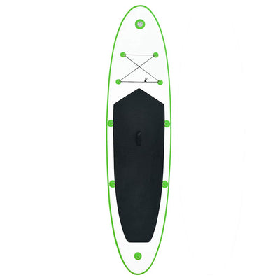 Inflatable Stand Up Paddle Board Set Green and White Payday Deals