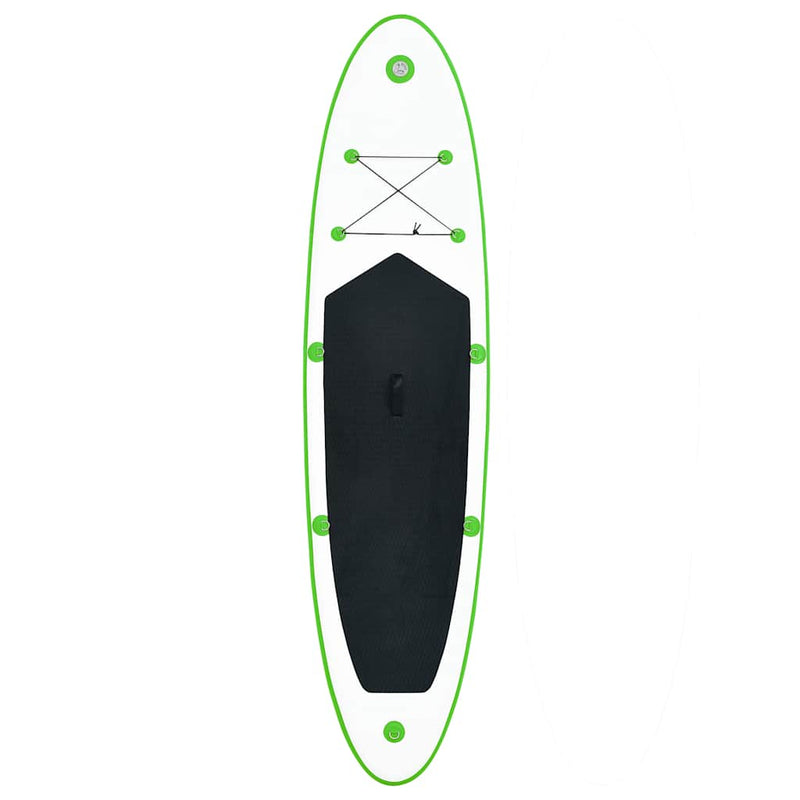 Inflatable Stand Up Paddle Board Set Green and White Payday Deals