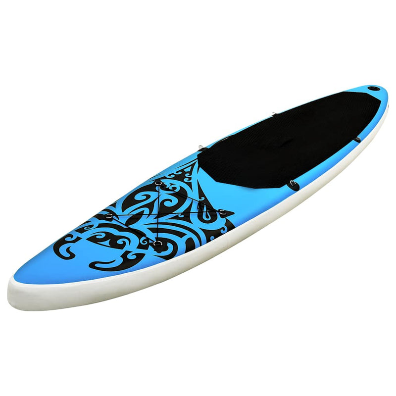Inflatable Stand Up Paddleboard Set 366x76x15 cm Blue Payday Deals