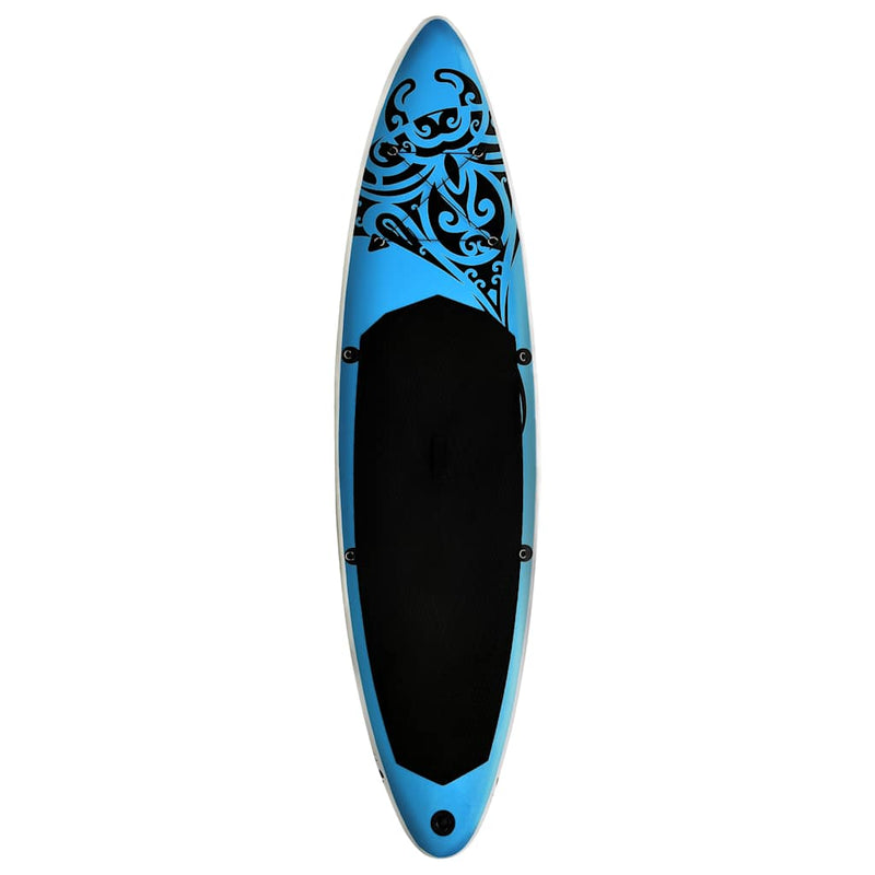 Inflatable Stand Up Paddleboard Set 366x76x15 cm Blue Payday Deals