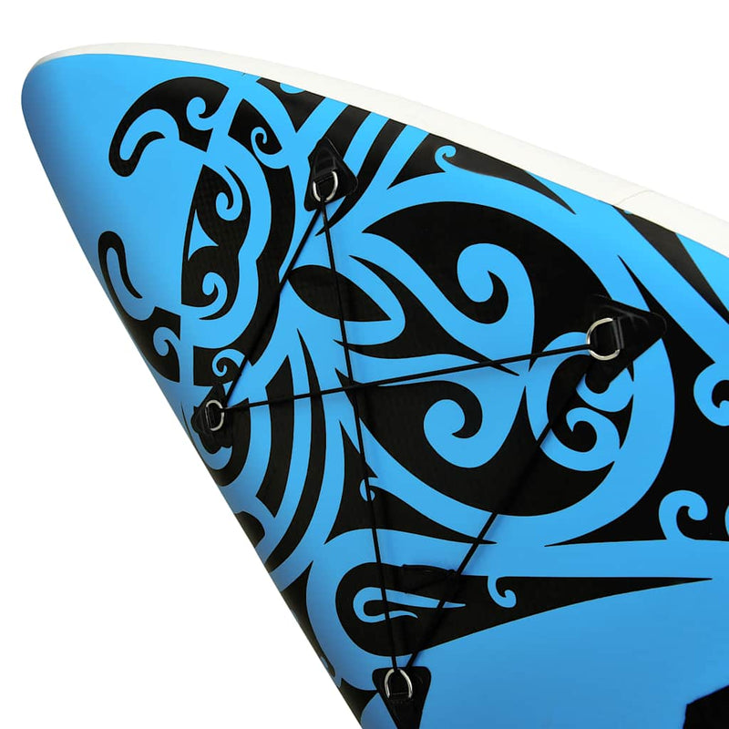 Inflatable Stand Up Paddleboard Set 366x76x15 cm Blue Payday Deals