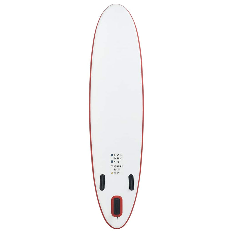 Inflatable Stand Up Paddleboard Set Red and White Payday Deals