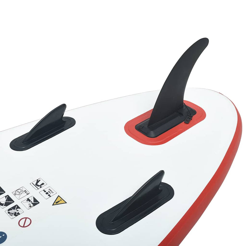 Inflatable Stand Up Paddleboard Set Red and White Payday Deals