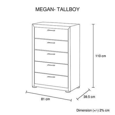4 Pieces Storage Bedroom Suite Upholstery Fabric in Light Grey with Base Drawers Queen Size Oak Colour Bed, Bedside Table & Tallboy