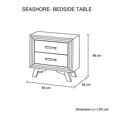 5 Pieces Bedroom Suite Queen Size Silver Brush in Acacia Wood Construction Bed, Bedside Table, Tallboy & Dresser