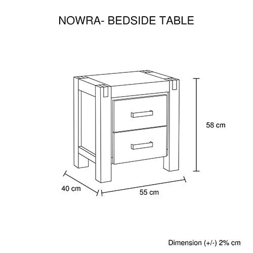 4 Pieces Bedroom Suite in Solid Wood Veneered Acacia Construction Timber Slat Single Size Oak Colour Bed, Bedside Table & Tallboy