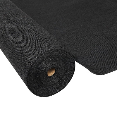 Instahut 50% Sun Shade Cloth Shadecloth Sail Roll Mesh 1.83x20m 100gsm Black Payday Deals