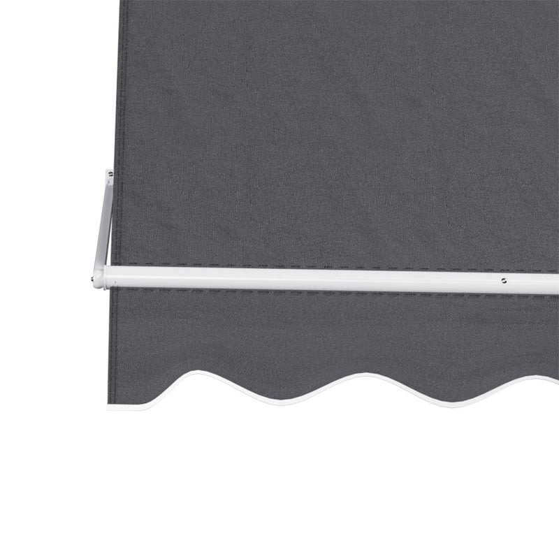 Instahut Retractable Fixed Pivot Arm Window Awning Outdoor Blinds 2.1X2.1M Grey Payday Deals