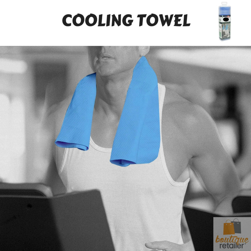 INSTANT COOLING TOWEL UPF 50+ Ice Cold Sport Sweat Absorbing Chemical Free 66x43 Payday Deals