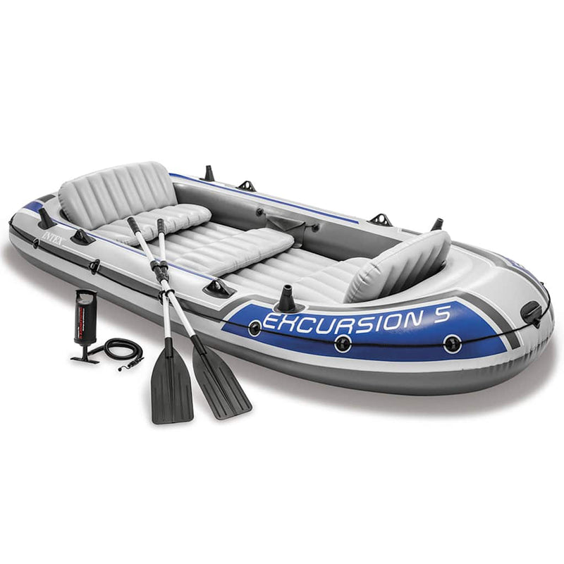 Intex Excursion 5 Set Inflatable Boat with Oars and Pump Payday Deals