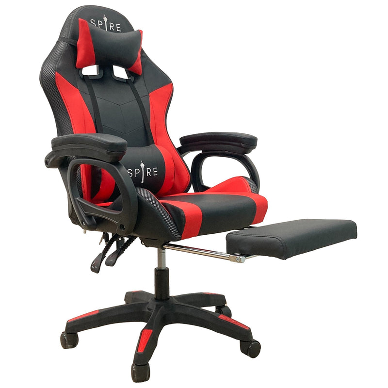 Intex Spire Onyx Led Massage Gaming Chair - Red And Black Payday Deals