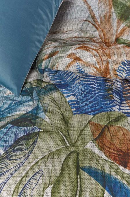 Isla Cotton Sateen Blue Quilt Cover Sets by Bedding House King Payday Deals