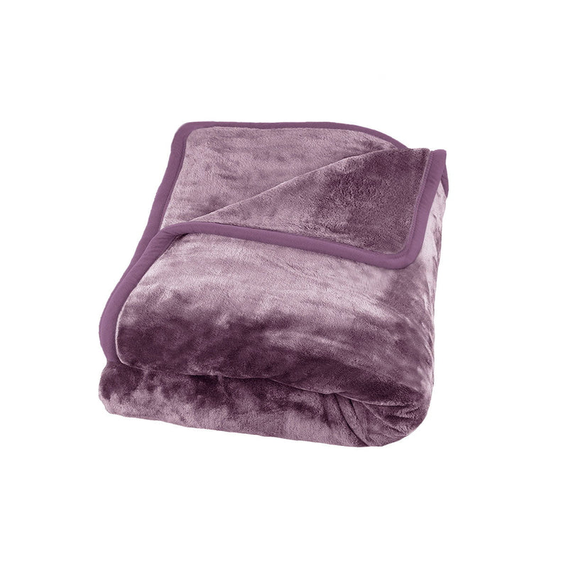 J Elliot Home 800GSM Luxury Winter Thick Mink Blanket Grape King Payday Deals