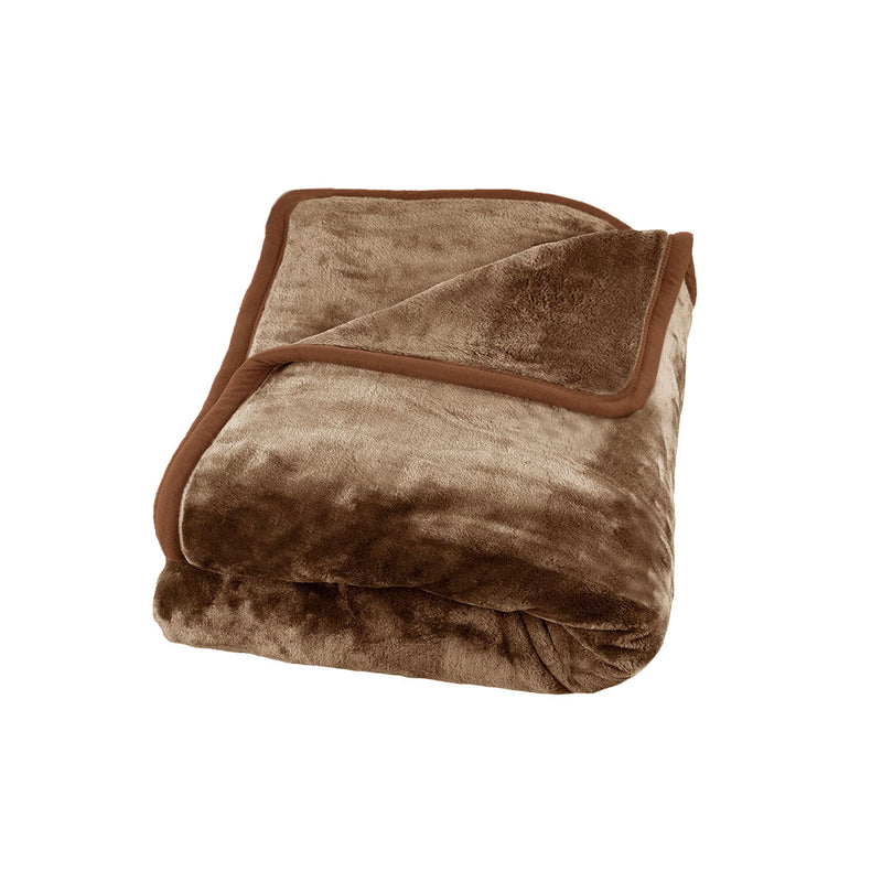 J Elliot Home 800GSM Luxury Winter Thick Mink Blanket Pecan King Payday Deals