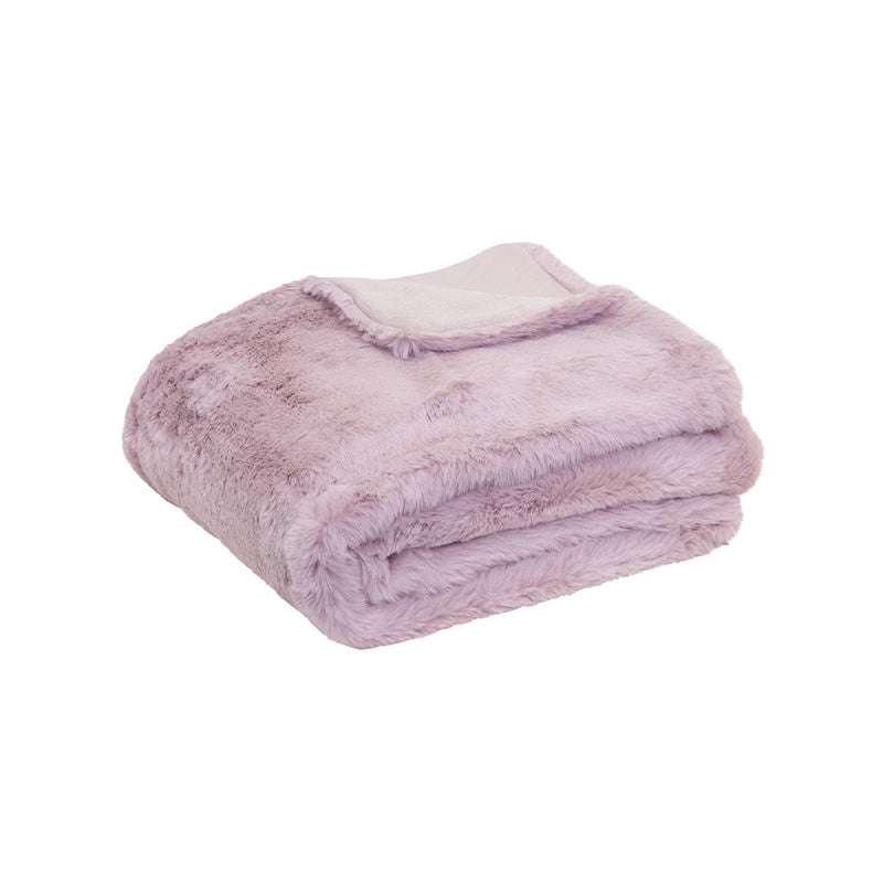 J.Elliot Home Arlo Faux Fur Throw Lilac Payday Deals