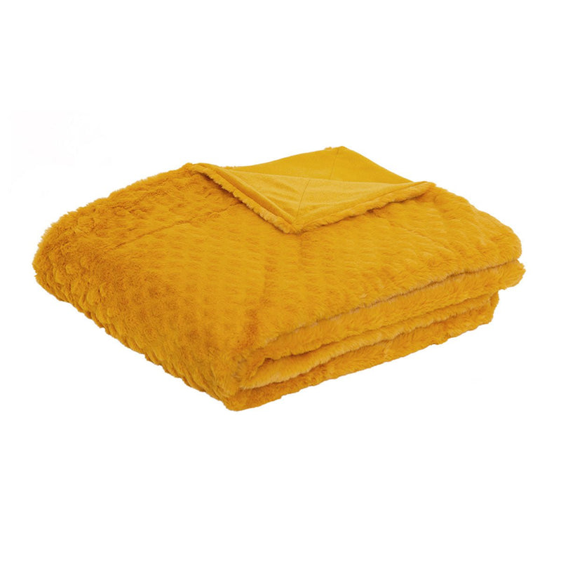 J.Elliot Home Azariah Plush Throw Mustard Payday Deals