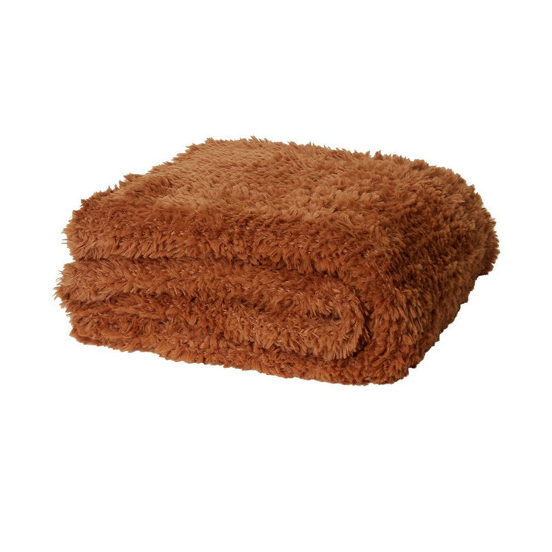 J.Elliot Home Eve Fur Knitted Throw Amber Payday Deals