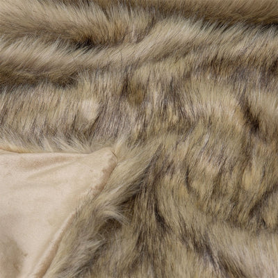 J.Elliot Home Grizzly Brown Faux Fur Throw Payday Deals