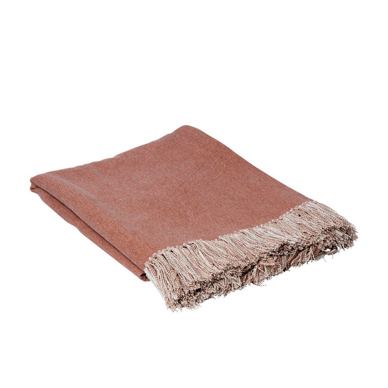 J.Elliot Home Idris Cotton Throw Dusty Pink Home Payday Deals