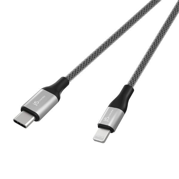 J5create JLC15B USB-C to Lightning Cable 120cm - For use with Apple Compatible devices Apple MFi-Certified Payday Deals