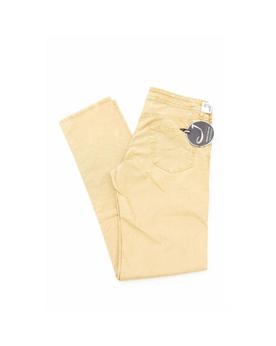 Jacob Cohen Men's Elegant Beige Cotton Blend Jeans - W44 US