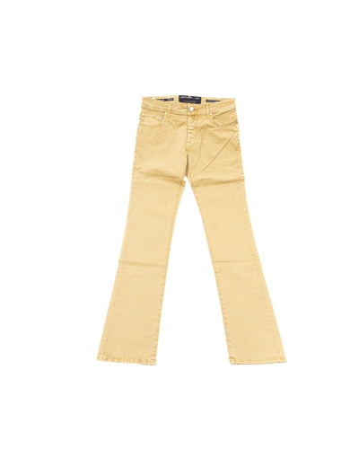 Jacob Cohen Men's Elegant Beige Cotton Blend Jeans - W44 US Payday Deals