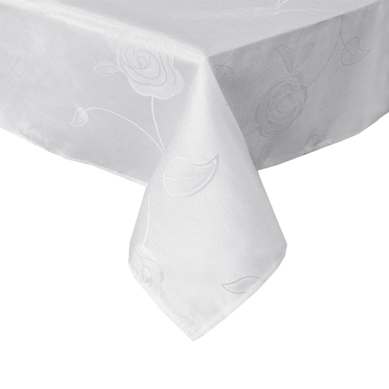 Jacquard Tablecloth Rosa White 135 x 180 cm Payday Deals