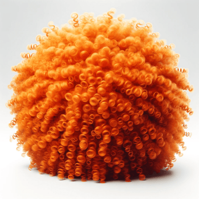 Jannik Sinner Inspired Wig Curly Afro Party Costume Tennis Dress Up - Orange Payday Deals