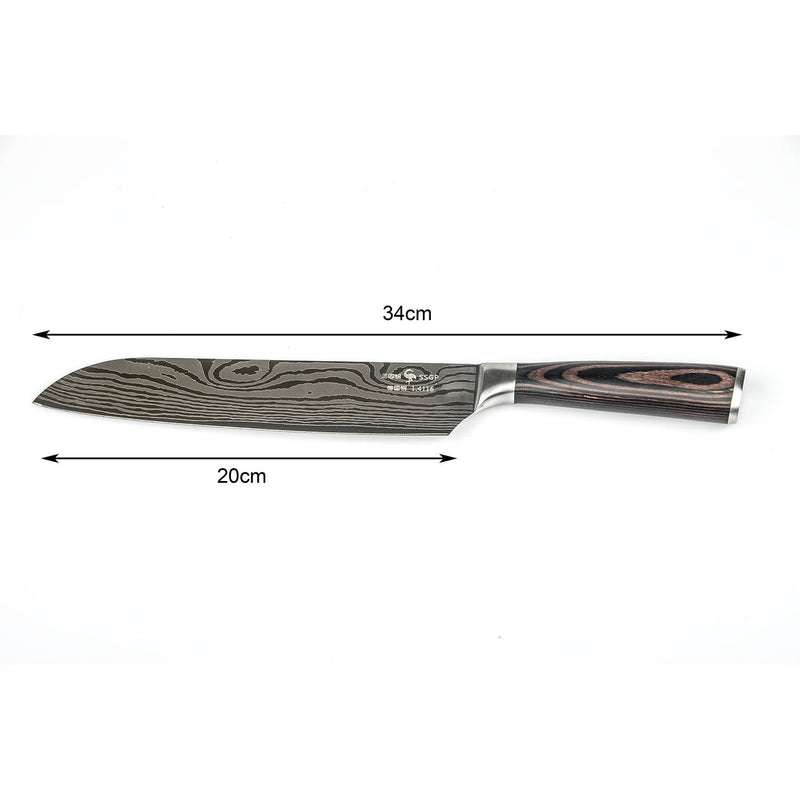 Japanese Chef Knife - Pro Kitchen Knife 34cm Chef&