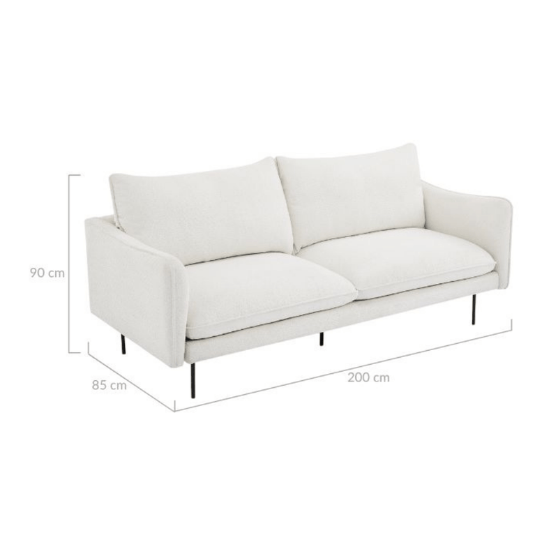 Jasmine Boucle 3 Seater Sofa Payday Deals