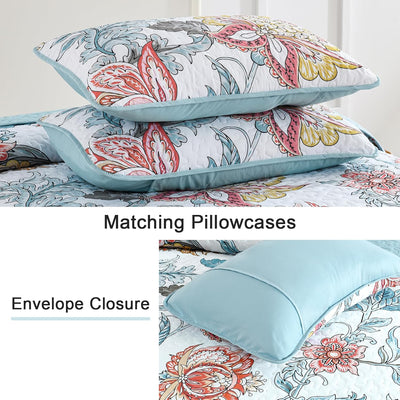 Jazzy Quilted bedspread and pillowcovers set: Express Your Personality - Queen size Payday Deals