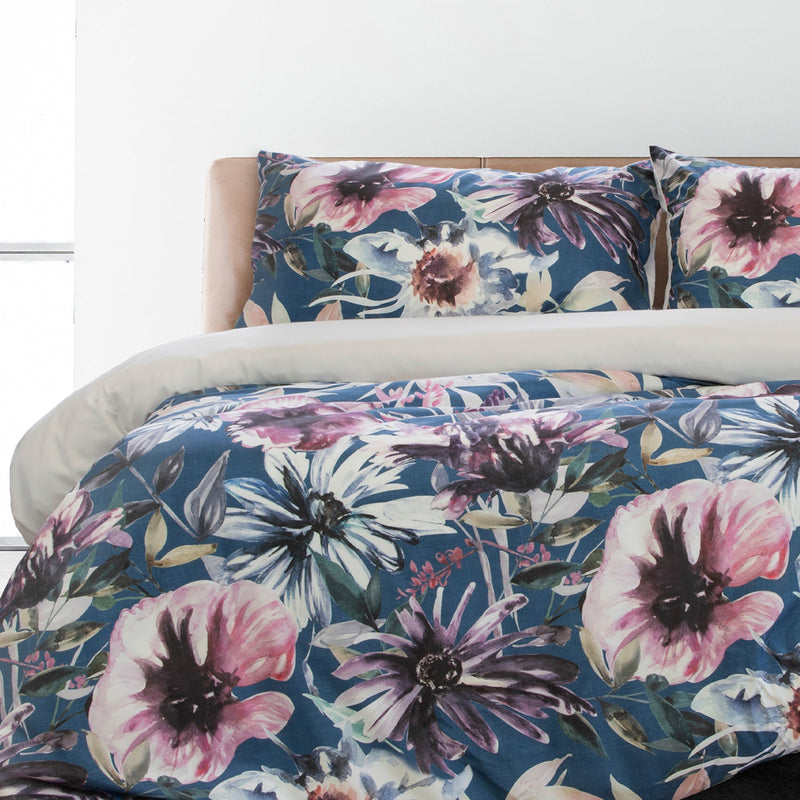 Jenna PRINTED MICROFIBRE QUILT COVER SET - KING Payday Deals