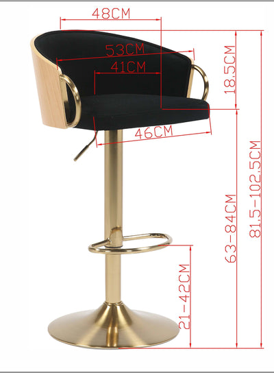 JENSEN GOLD GAS LIFT BAR STOOL Payday Deals