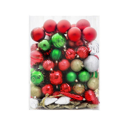 Jingle Jollys 155pcs Christmas Tree Decorations Set Baubles Ornaments Party Payday Deals