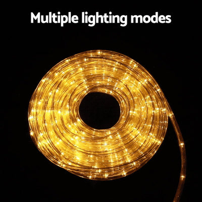 Jingle Jollys 20M Christmas Lights String Rope Light Decorations 600 LED Warm Payday Deals