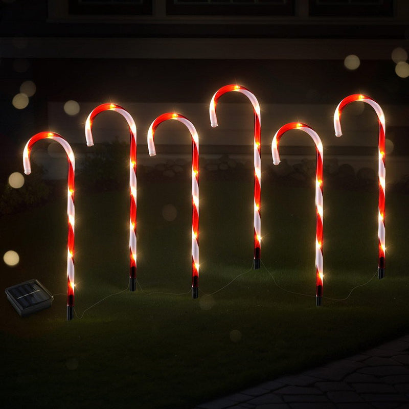 Jingle Jollys 6 PCS Christmas Lights Path Ground Light Garden Decorations 42 LED Payday Deals