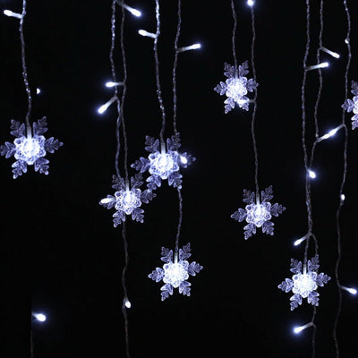 Jingle Jollys 6M Christmas Icicle Lights String Light 160 LED Solar Powered Cold Payday Deals