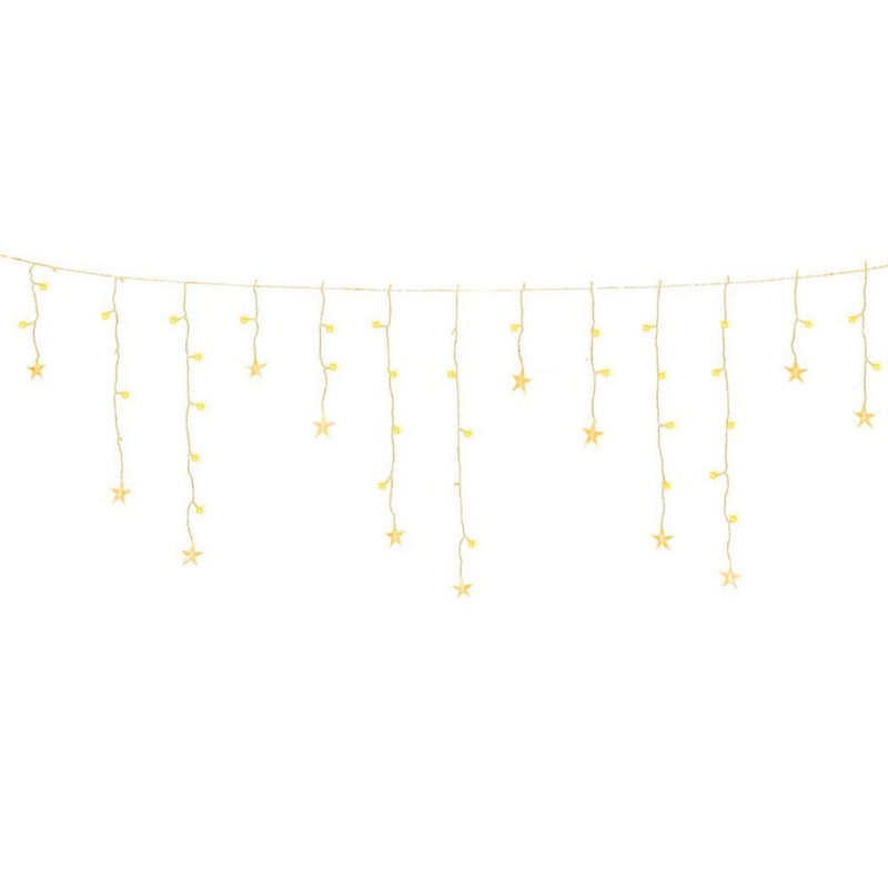 Jingle Jollys 6M Christmas Icicle Lights String Light 160 LED Solar Powered Warm Payday Deals