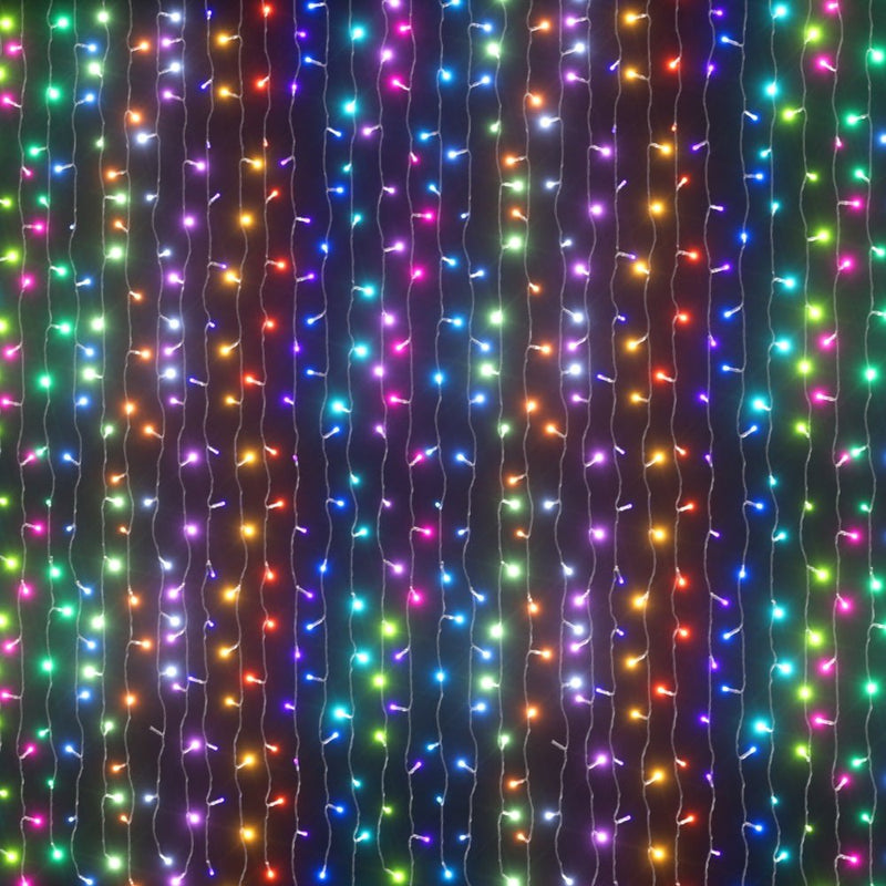 Jingle Jollys 6X3M Christmas Lights Curtain String Light 960 LED RGB Remote Payday Deals