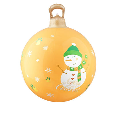 Jingle Jollys Christmas Inflatable Ball 60cm Led Illuminated Snowman Xmas Decor Payday Deals