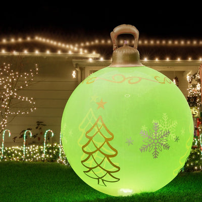 Jingle Jollys Christmas Inflatable Ball 60cm Led Illuminated Xmas Decoration Payday Deals