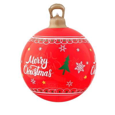 Jingle Jollys Christmas Inflatable Ball 60cm Led Illuminated Xmas Decoration Red Payday Deals